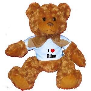  I Love/Heart Riley Plush Teddy Bear with BLUE T Shirt 