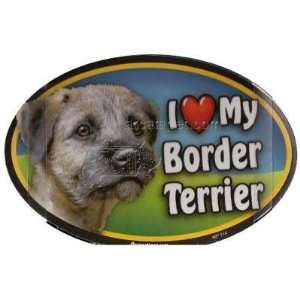  Dog Breed Image Magnet Oval Border Terrier