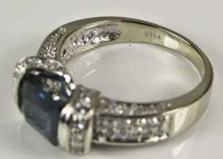 Designer BITA 14k Gold 2.50ct Sapphire & Diamond Ring  
