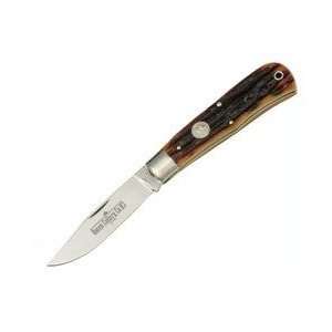  Queen Cutlery Mountain Man Pocket Knife with Aged Honey 