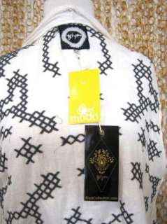 BIYA Johnny Was Embroidered Knit Cardigan NEW $285 M  