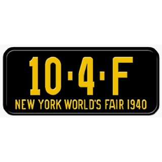  1940 NEW YORK STATE PLATE  EMBOSSED WITH YOUR CUSTOM 