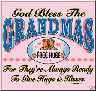 God Bless Grandmas Grandma T Shirt S, M, L, XL, 2X, 3X  