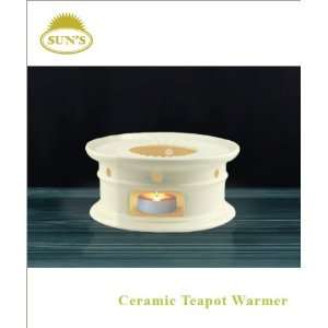 Suns Tea (Tm) Super White Ceramic Teapot Warmer (White)    save extra 