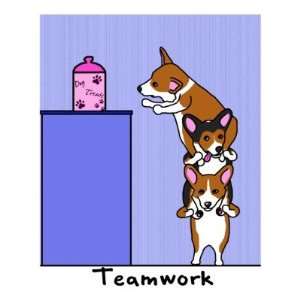  Corgi Teamwork Magnet