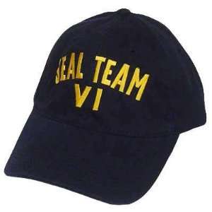  SEAL TEAM 6 SIX VI NAVY MILITARY BLUE VELCRO HAT CAP 