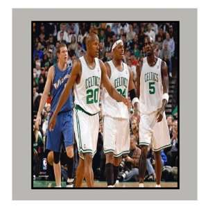 Boston Celtics Big 3 2009 Photograph in a 11 x 14 Matted 