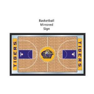 LSU Louisianna State University Tigers NCAA Basketball Mirrored Sign 