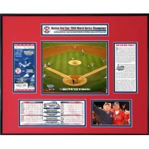  2004 World Series Ticket Frame Boston Red Sox   Game 4 