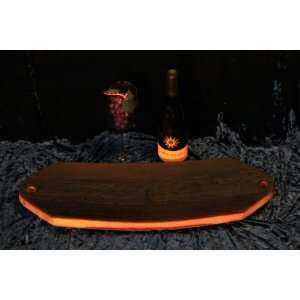   Board Fruit Bowl Sushi or Cheese Plate Made From Wine Barrel Stave