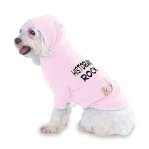 Historians Rock Hooded (Hoody) T Shirt with pocket for your Dog or Cat 