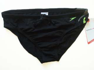   EvenPace Splice 6.5cm Brief Swimsuit Black Mens Size 32 42  