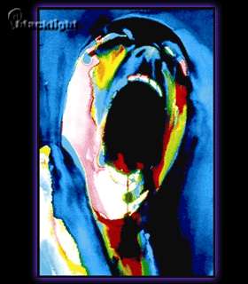 Pink Floyd The Wall Screaming Face Blacklight Reactive  