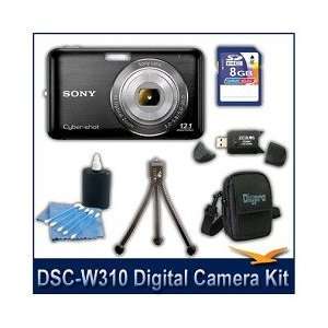   Shot Image Stabilization and 2.7 inch LCD (Black) With 8GB Card, Case