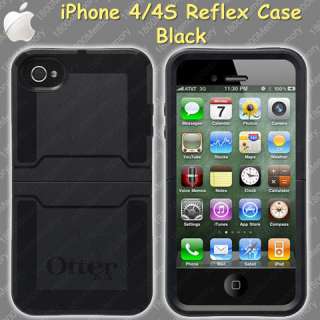   OtterBox Reflex Case for Apple iPhone 4 S 4S Black + Screen Protector