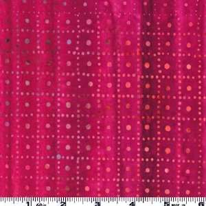  44 Wide Elementals Artisan Batiks Dots Magenta Fabric By 
