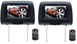 BOSS Audio HIR8BGTM 8 TFT Headrests Video Car Monitors Black/Tan 