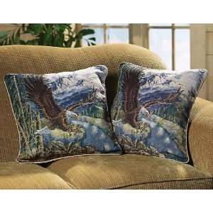  2PC Eagle Pillow Covers 