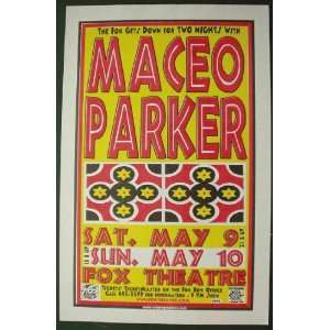 Maceo Parker Fox Boulder Concert Poster 1998 