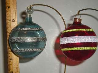   Christmas Glass Tree Ornaments most 40s unsilvered, black ball  