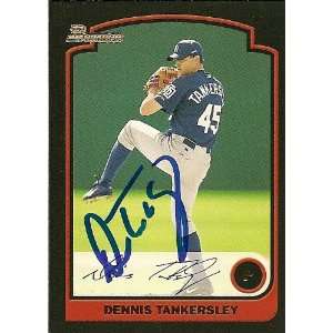  Detroit Tigers Dennis Tankersley Signed 03 Bowman Card 