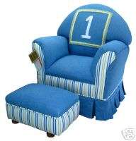 Blue Moon #1 Boys Chair & Ottoman NEW  