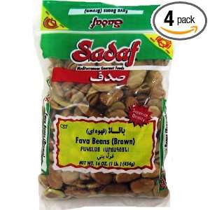 Sadaf Brown Fava Beans, 16 Ounce (Pack of 4)  Grocery 