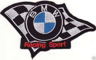 BMW Racing Sport 4 1/4 x 2 1/2 Embroidered Car Patch  