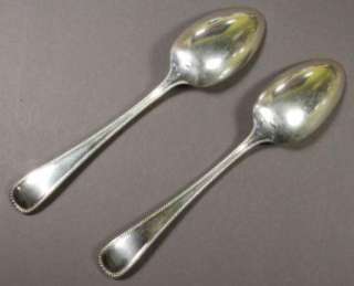 Sterling Silver Spoons, A. Stowell & Co, Baltimore, MD 1850s  