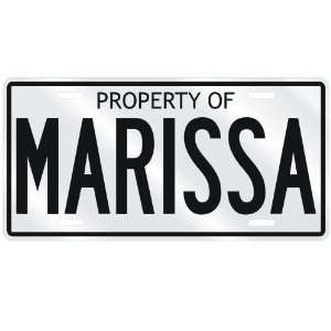  NEW  PROPERTY OF MARISSA  LICENSE PLATE SIGN NAME