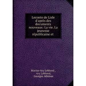   et . Ary Leblond, Georges AthÃ©nas Marius Ary Leblond  Books