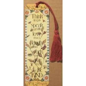  Think Deeply Speak Gently Bookmark