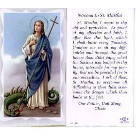  St. Martha Holy Card (5P 164)   100 pack