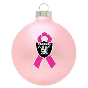   Raiders Breast Cancer Awareness Pink Ornament