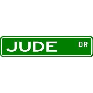 JUDE Street Sign ~ Family Lastname Sign ~ Gameroom 
