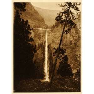  1925 Rio Necaxa River Falls Hugo Brehme Photogravure 