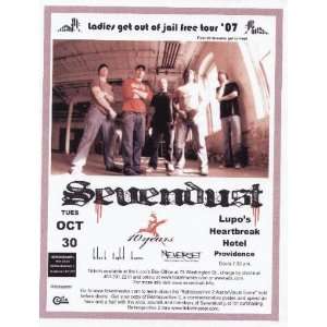  Sevendust Lupos Providence Concert Flyer Poster