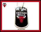 CHICAGO BULLS DOG FAN TAG NECKLACE CHARM 24 CHAIN NBA METAL 