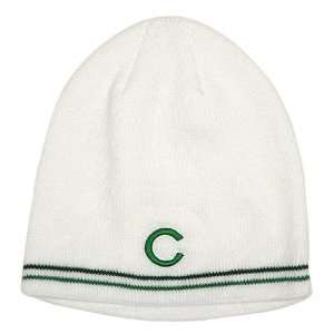  Chicaco Cubs White Mauch Knit Cap   White/Green Adjustable 