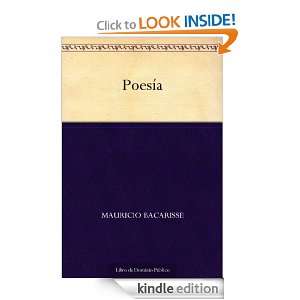 Poesía (Spanish Edition) Mauricio Bacarisse  Kindle 