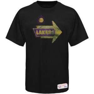  Sportiqe ESPN Los Angeles Lakers Black Strip Distressed 