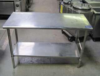   COMMERCIAL WORK TABLE WITH UNDERSHELF 10405 restaurant, home  
