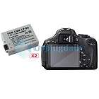 For Canon EOS Rebel T3i LPE8 2x Battery