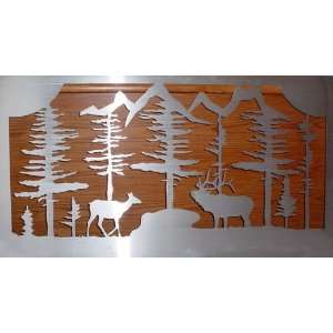  Colorado Spruce Tree & Elk Railing Insert