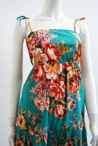 NWT Anthropologie Print Floral Long Cotton Dress S/2  