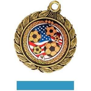   Medal Ribbon 8501 GOLD MEDAL/LT. BLUE RIBBON 2.5 Arts, Crafts