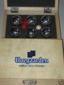 Hoegaarden Set Mini Boules Pentanque Presentation Box  
