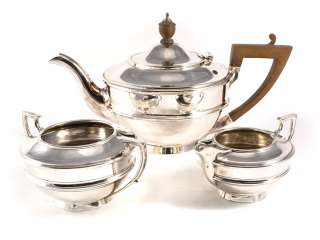 Art Nouveau Sterling Silver Tea Set 1912  