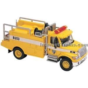   International 7000 2 Axle Brush Fire Truck   BLM Yellow Toys & Games