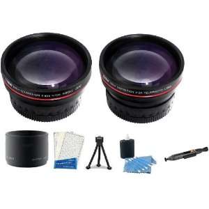  Camera Lens Accessory Kit includes 0.43X Professional Wide 